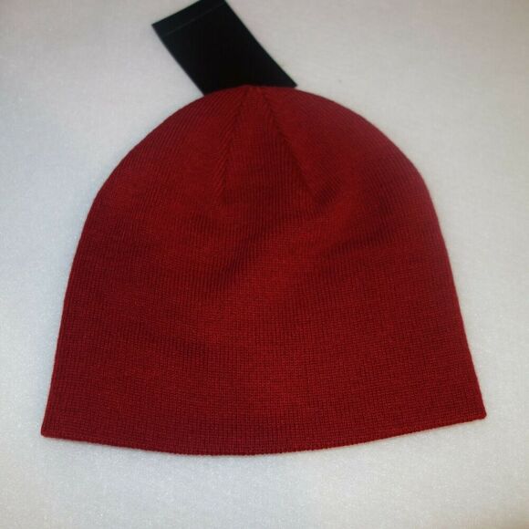 NEW Hurley Icon Staples Beanie Knit Cap Hat Adult Men's One Size Red - Picture 3 of 3